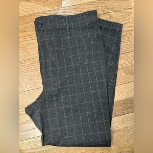 LOFT plaid skinny ankle dress pants